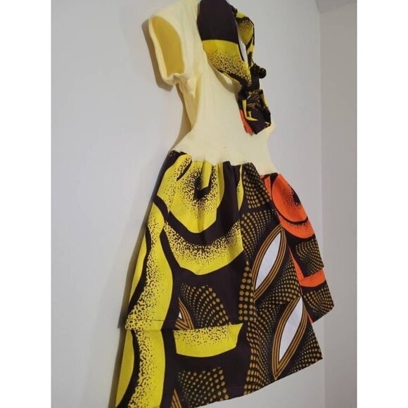 African print baby girl onesie dress for 12months old - Picture 6 of 10